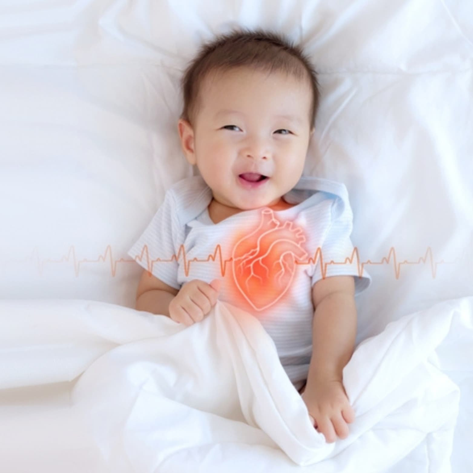 Medical illustration of congenital heart defects
